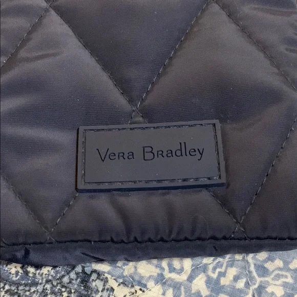 Vera Bradley Navy Quilted & Floral Crossbody Bag - Picture 2 of 4